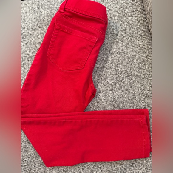 Jordache Vibrant Red Pull On Slim Straight Pants Size S 6/6X GUC - Picture 1 of 8